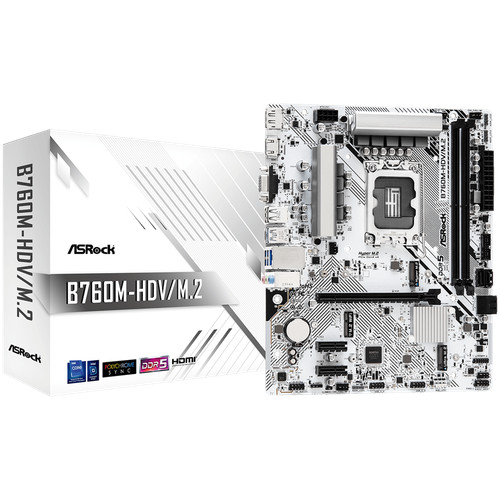 Asrock b760m hdv matx - b760m-hdv/m.2,