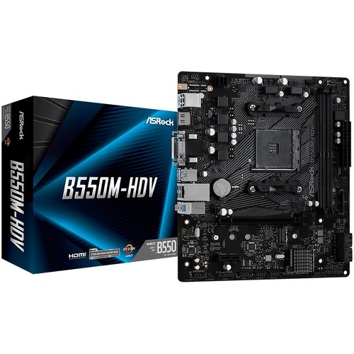 Asrock b550m hdv - matx, ddr4