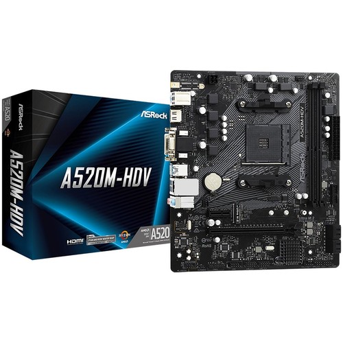 Asrock a520 hdv matx - a520-hdv, am4